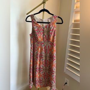 Deadstock Forever21 silky tile printed midi dress.
